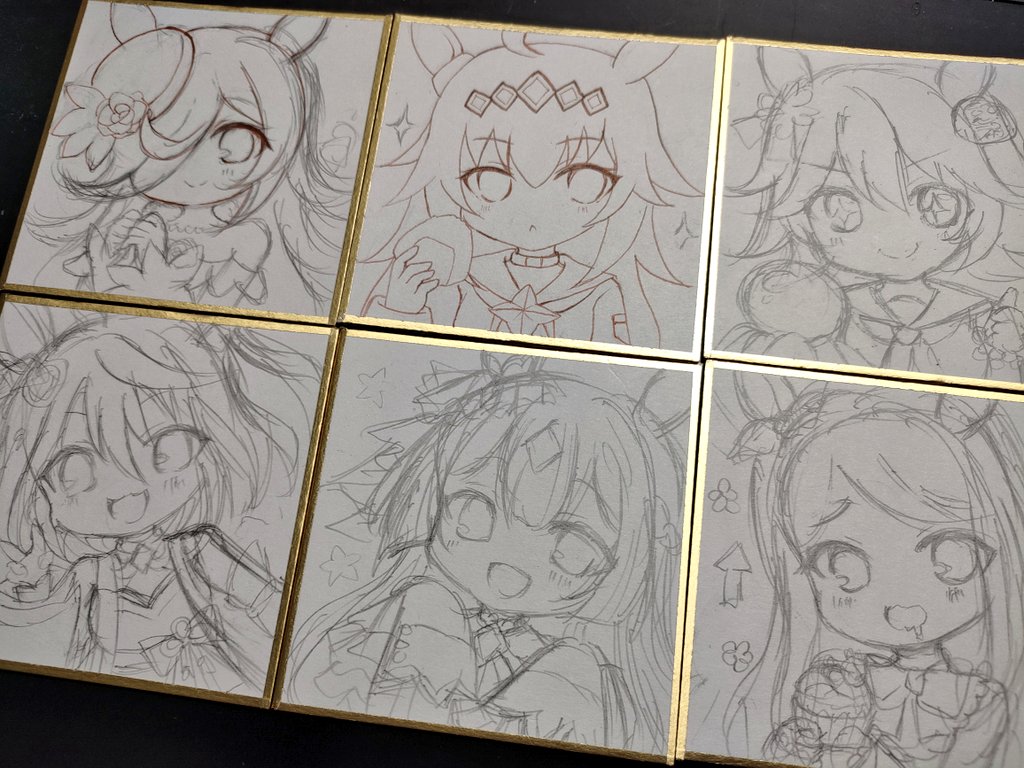 間に合えばこんな感じの豆色紙も持っていきます 
