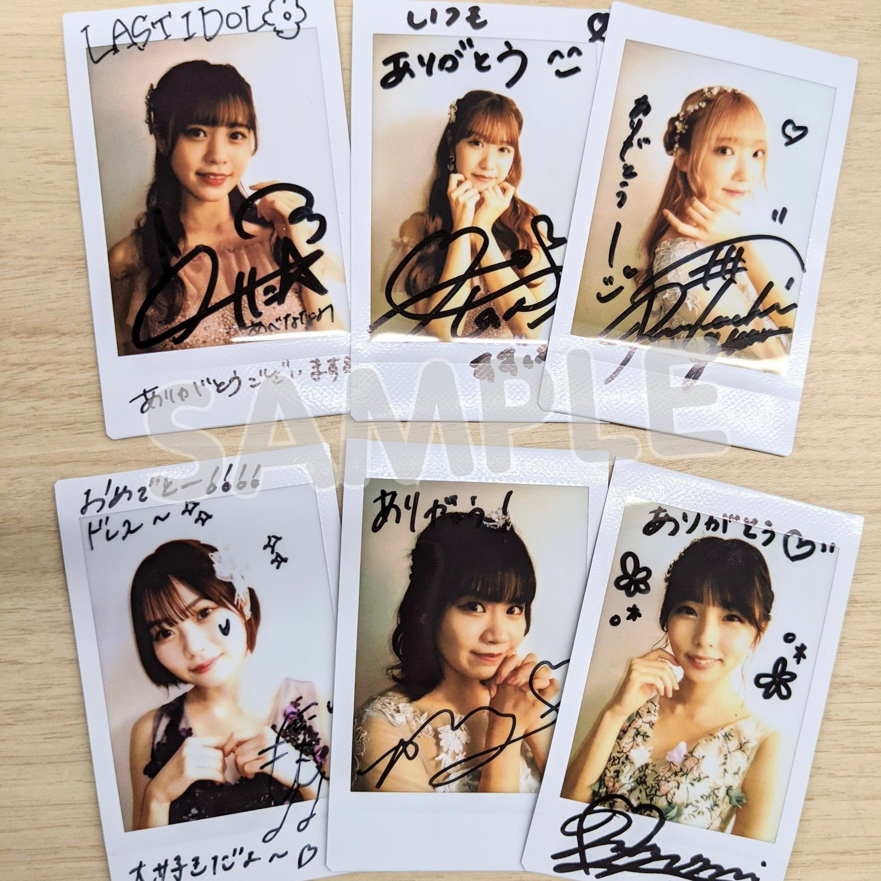 ラストアイドル 大森莉緒 山本愛梨 チェキ 直筆