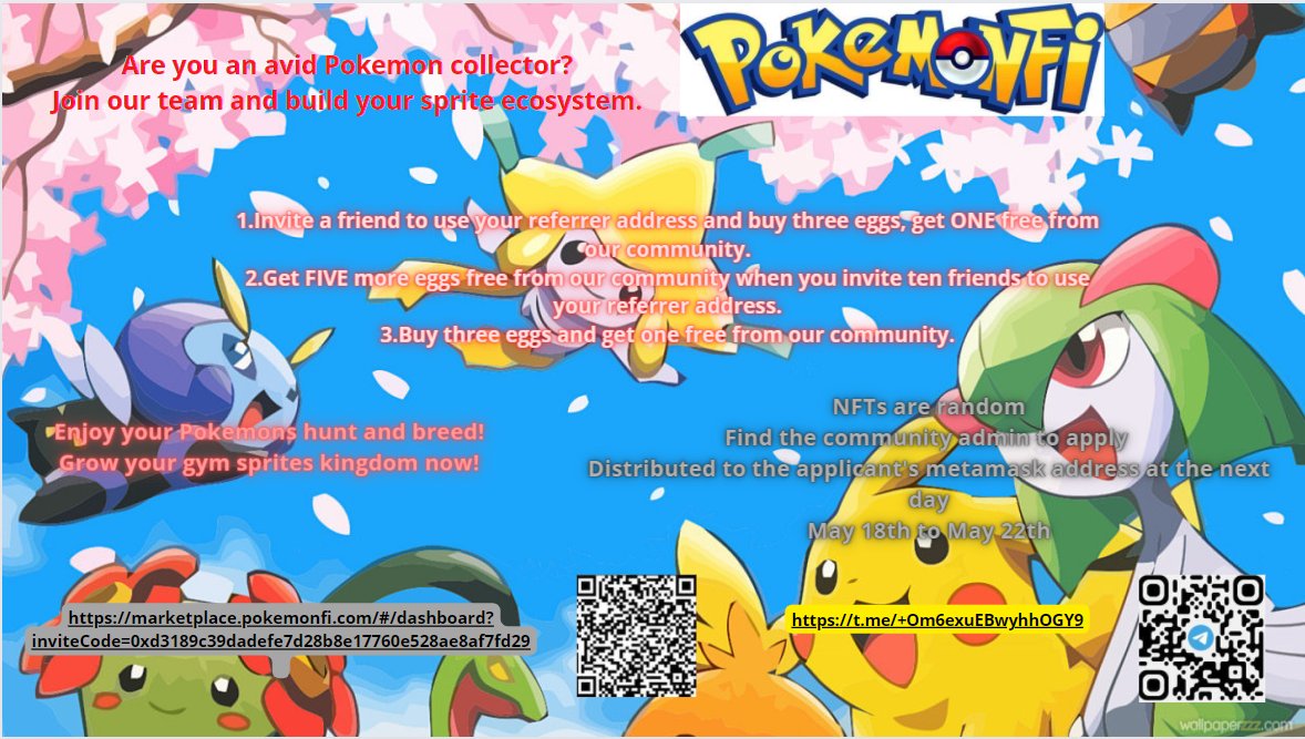 PokeMonFi
@PMFi_Official
🔥The PVP arena is getting more exciting every day!🔥

How is everyone doing?
Raise your PVP points and earn PMFs!

🔔Please Stay tuned for more information!