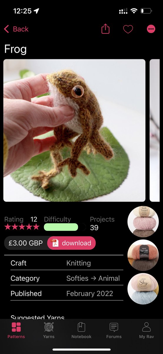 개구리 도안 찾아옴
예전에 탐라를 뜨겁게 달군 토끼인형이랑 같은 작가님입니다

ravelry.com/patterns/libra…