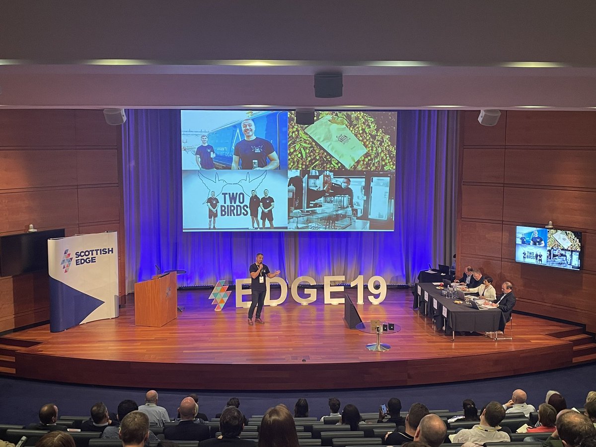An excellent pitch at #EDGE19 from <a href="/twobirdsdrinks/">Two Birds Drinks</a> with their grab and go vitamin enriched tea and coffee!