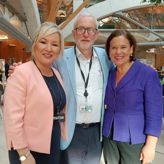 PhilipProudfoot's tweet photo. In Britain, we're supposed to think Jeremy Corbyn meeting with the elected leaders of our closest neighbour is bad, whereas Johnson smiling along with a man who has turned Yemen into one of the worst humanitarian disasters on the planet is very normal. https://t.co/SK2l3A7u7G