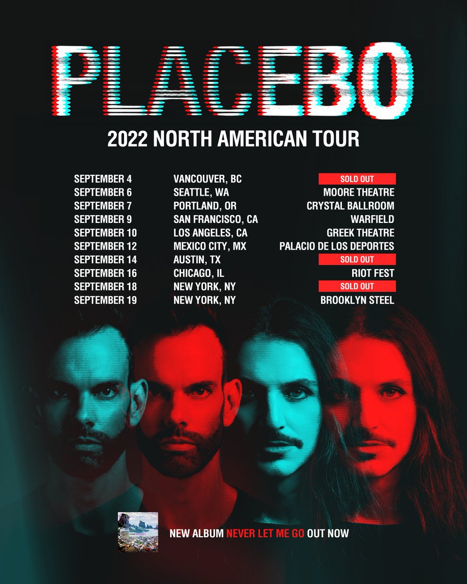 PLACEBO LIVE - NORTH AMERICA - Tickets available here: placeboworld.co.uk/tour