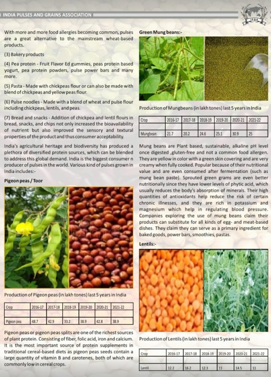 harsharai009's tweet photo. My Article on "Key role of #pulses in #plantbased diet" in latest edition of Indian Pulses &amp; Grain Association pulse #magazine.

#lentils #urad #toor #chana #kabuli #agriculture #mungbeans #beans  #mayurglobalcorporation #protein #nutrition #healthy https://t.co/0DwBZ7SHhq