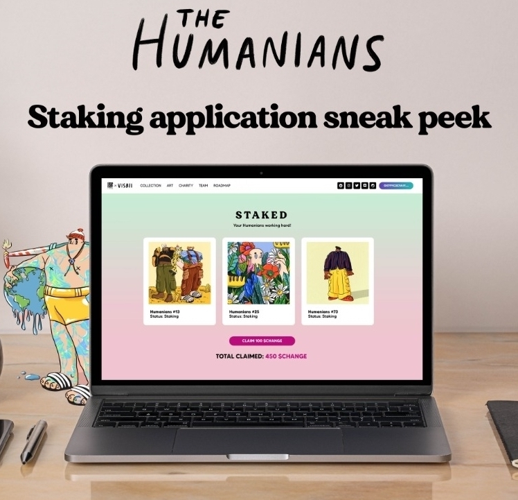 TheHumanians's tweet photo. Staking is dropping soon! Who is ready to make some $Change https://t.co/uzDpnUAh9z