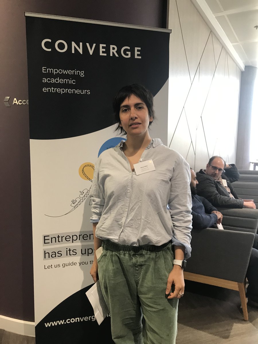 ConvergeC's tweet photo. Our #KickStartChallenge semi-finalists are being put through their paces today with some quick-fire elevator pitches. We're just about to hear from our first pitcher
Kimia Witte @VERT_FRST from @GSofA. Take it away Kimia! #KickStart2022 https://t.co/o39B8oNxRF