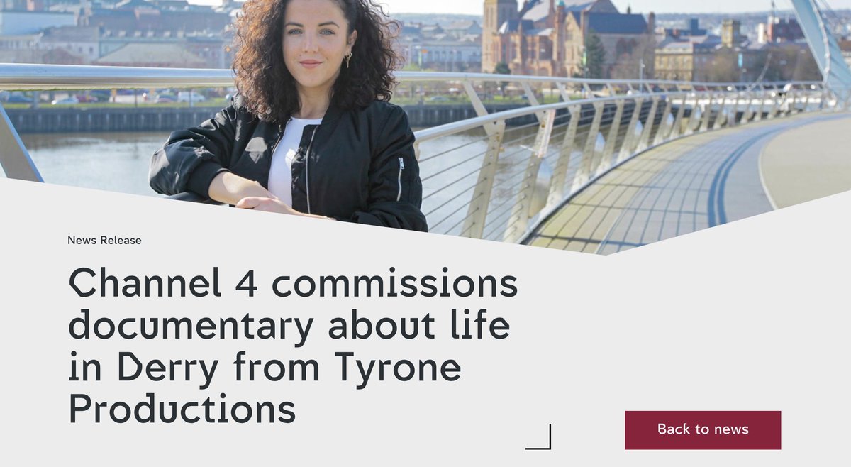 tyronetv_irl's tweet photo. We're excited to let this one out of the bag! 'The Real Derry: Jamie-Lee O'Donnell' coming to @Channel4 soon!
https://t.co/w8Pg7AOPgQ
#ComingSoon #JamieLeeODonnell #TheRealDerry #Channel4 #NImedia #Derry #TyroneProductionsNI #StayTuned @NIScreen #NorthernIreland https://t.co/9mDU4f31t1