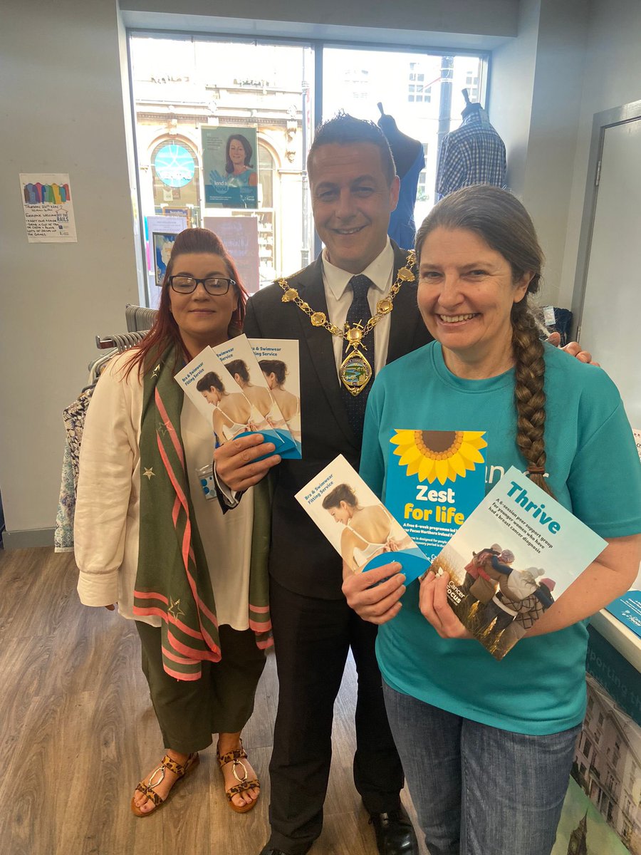 mayordcsdc's tweet photo. Delighted to call up to the @CancerFocusNI shop in Shipquay Street who have been taken over for the day by @AllstateNI
Lots of entertainment and prizes to be won in store so pop in and say hello before 4pm https://t.co/6qKnNTNBMn