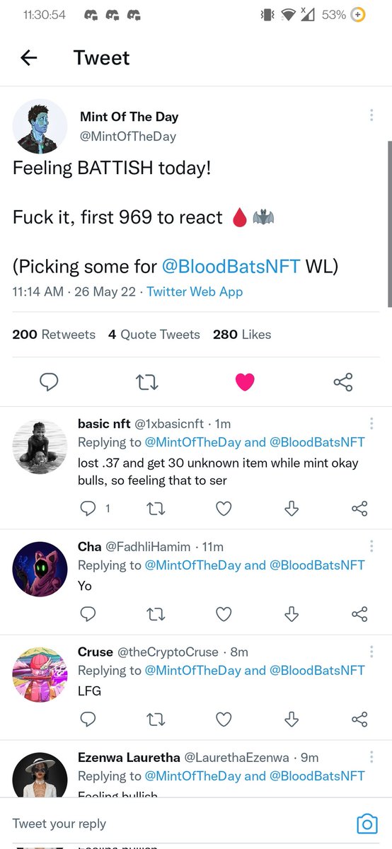 AhlenDecipolo's tweet photo. @MintOfTheDay @BloodBatsNFT batty! https://t.co/PYRDRtDWqh