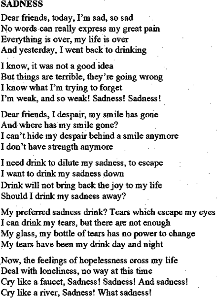 scribaland's tweet photo. #Scribaland SADNESS
No words can express it my life is over! Cry like a faucet? No! Drink will not bring back the joy to my life!#playing #playlist #playlists #poem #poems #poet #poets #poetry #prize #prizes #Producers #progam #programs #prosepoem #prosepoems #prosepoetry #ecrire https://t.co/YJFQnwIS4I