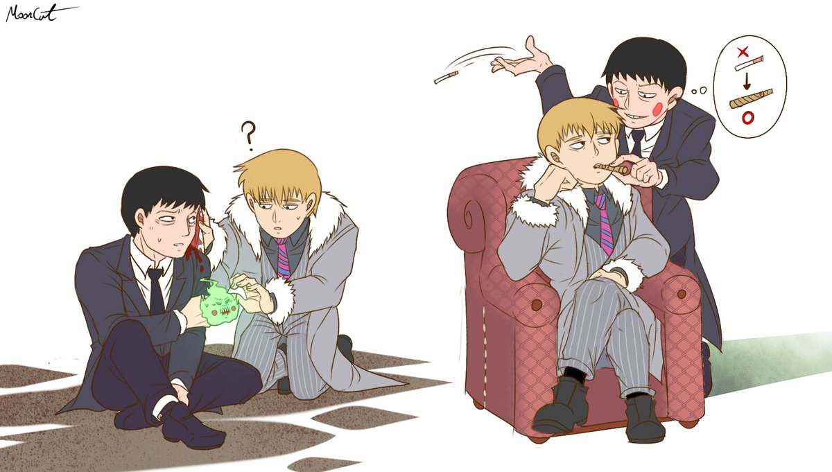 MoonCatYao's tweet photo. [Adoption &amp; Repay] モブ/エク/芹>>>霊
#mobpsycho100 #reigen #serizawa #dimple #mob  #芹霊 #エク霊  #serirei  #エク霊 https://t.co/cKyFn2lm6u