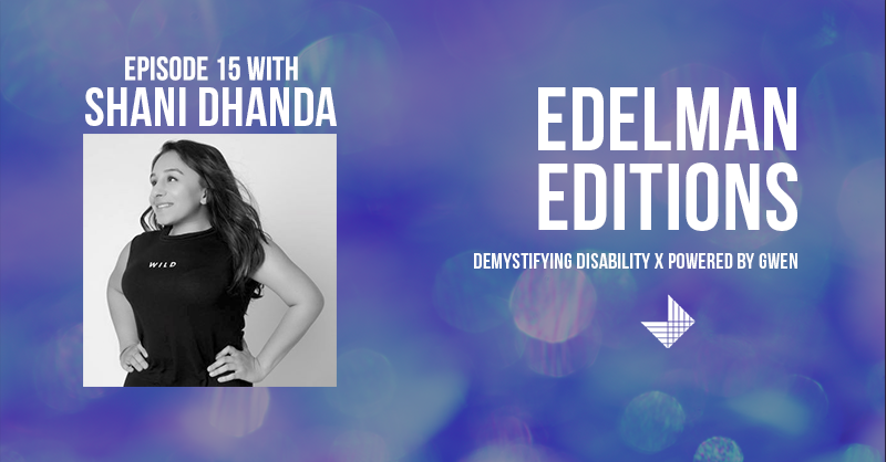 EdelmanUK's tweet photo. Ep. 15 of #EdelmanEditions x Powered by GWEN is now live. @ishtar413, Director, Health @EdelmanUK, is joined by @shanidhanda, Entrepreneur, TedX speaker and award-winning disability specialist, to demystify the topic of disability in the workplace and wider community.