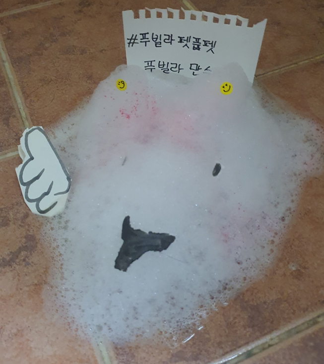 Wak_K9's tweet photo. @Puuvillasociety
 거품으로 이제 도전한다!!!
자 와라 나의 혼신을 다한 푸빌라에대한 사랑을 보라!! https://t.co/BRdbwkHkKe