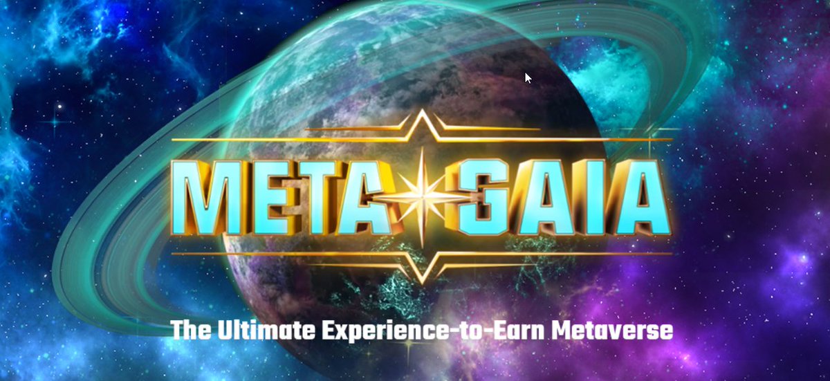 @Meta_Gaia is the Ultimate Experience-to-Earn metaverse. Join the community to learn more discord.com/invite/UMCXMNH
#NFTs