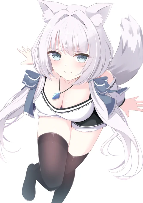 #軽い気持ちで描いたら思った以上に反響があった絵 
けもみみちゃんです…! 