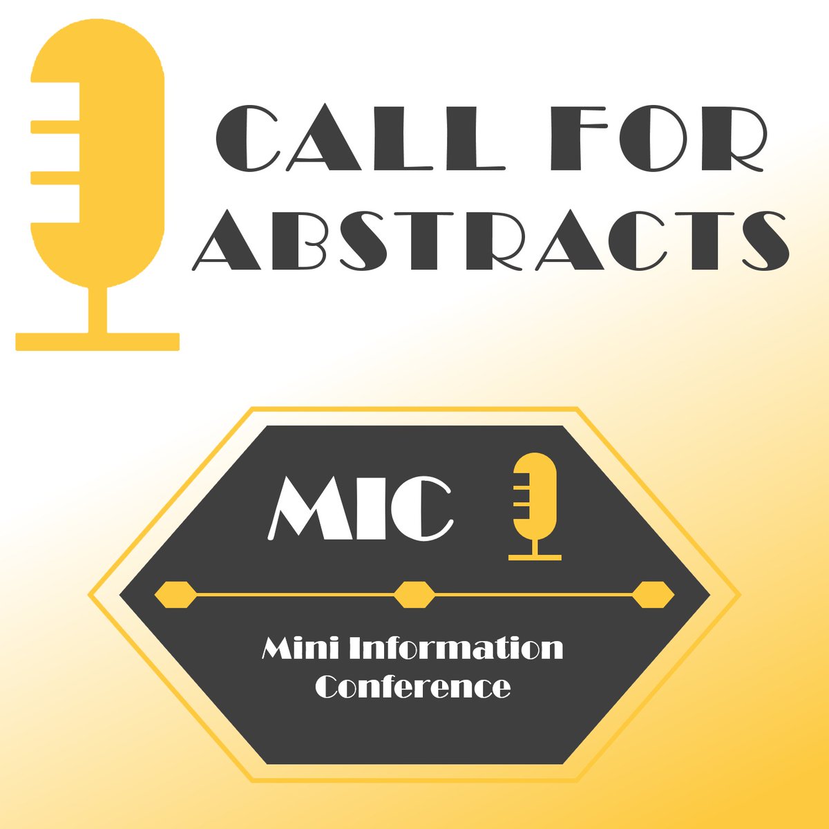 miniinfocon's tweet photo. Call for abstracts! 
Submit your abstract now on: https://t.co/d8yjm1E6kx https://t.co/zjutwpQF7A