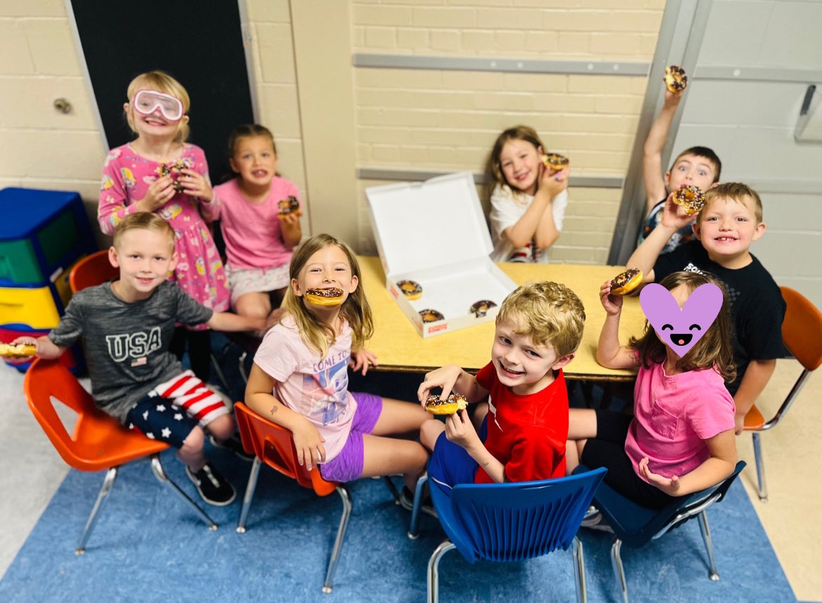 MrsRabe1's tweet photo. ⭐️WOW!⭐️ These #TMGenius Kinders have met all of our Kindergarten goals! Donuts to celebrate! 🍩 https://t.co/nbsaKByYsi