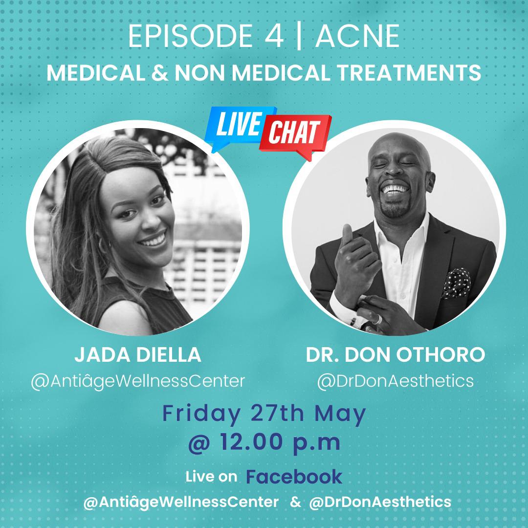 AntiageWellness's tweet photo. We continue our conversation on Acne tomorrow at noon as we cover medical and non medical treatments. Don’t miss out! https://t.co/5jtz18EFuB