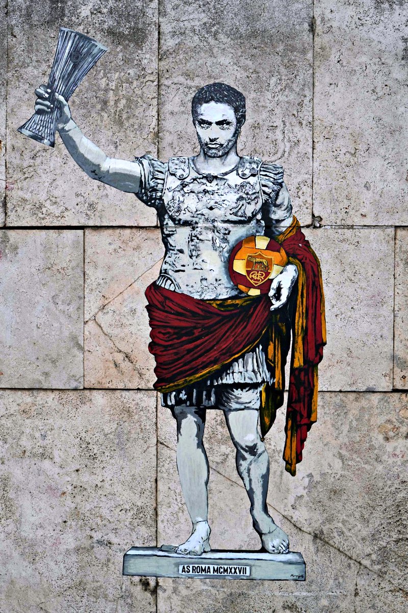 Mourinho tem um novo mural em Roma 🏆