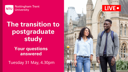 Join our livestream to get your questions answered about postgraduate study answered!

We will be joined a panel of postgraduate students and discuss the transition from undergraduate to postgraduate levels 🎓

To set a reminder ➡️bit.ly/3MFyAfa