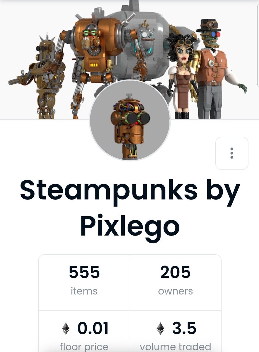 Dad_And_KidsNFT's tweet photo. Super thin floor on @steampunksNFT by @pixlego 

He is always creating....Best looking lego inspired nft out there.

#nft #NFTProject https://t.co/W076xzXm06