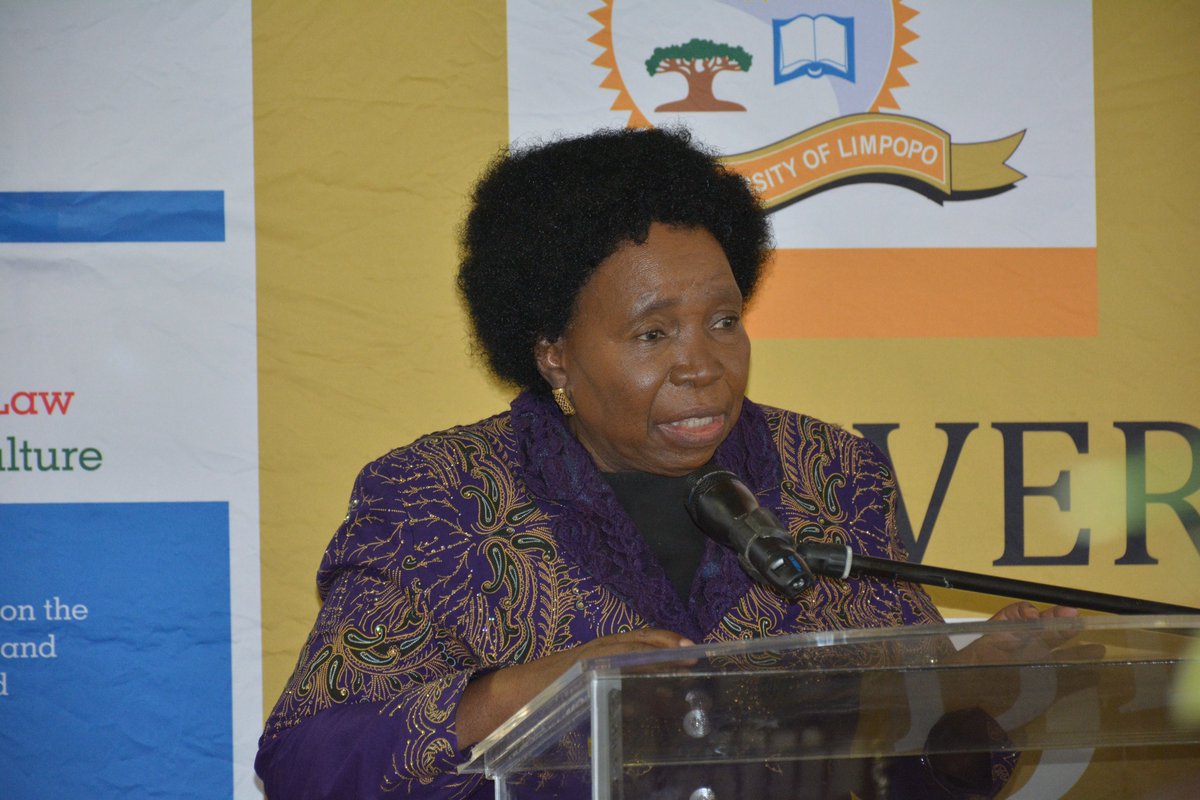 ULvarsity's tweet photo. UL Chancellor Dr Nkosazana Dlamini-Zuma slams GBV, encourages focused research with high impact https://t.co/sYfjkvLiKi #ULGraduations2022 https://t.co/c6y1Nz8BUh