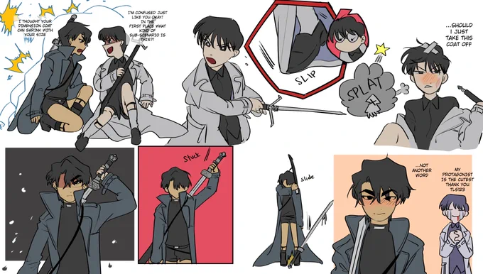 #전독시 
*draws an entire page to emphasize the cuteness of oversized coat* im soooooo normal [2/2] 