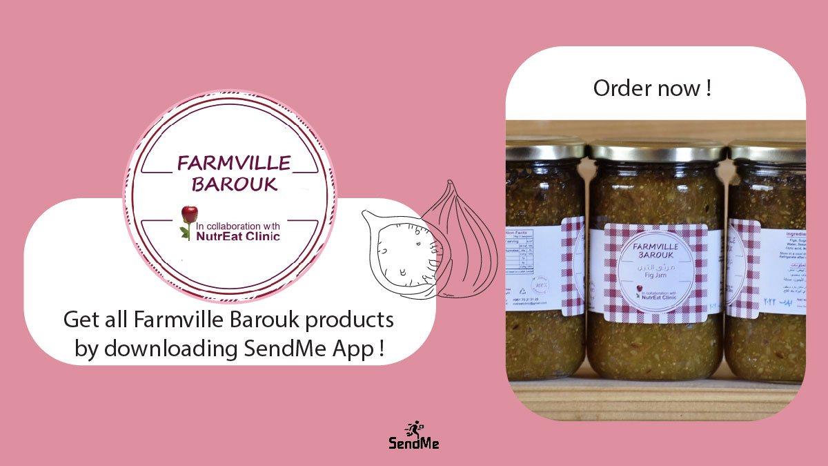 Try the Authentic Homemade Lebanese Products from Farmvillebarouk  Made By NutrEat Clinic  
Order now 👇 
deeplink.sendme.today/m6z63gyNERiX21…
🔻 Download SendMe from your app store or from
sendme.today/lb
#Lebanon #SendMe #Delivery #Food #Mooneh #Local #SupportLocal