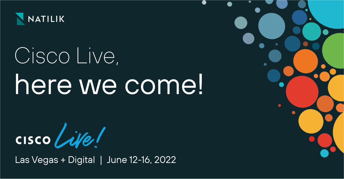 Our next stop with #NatilikOnTour is Las Vegas 🌃✨🌴We'll be attending #CiscoLive in June, with our very own Matyáš Prokop invited to lead 2 workshops and present! Looking forward to getting together to build community, share our experiences, and discover solutions 💡