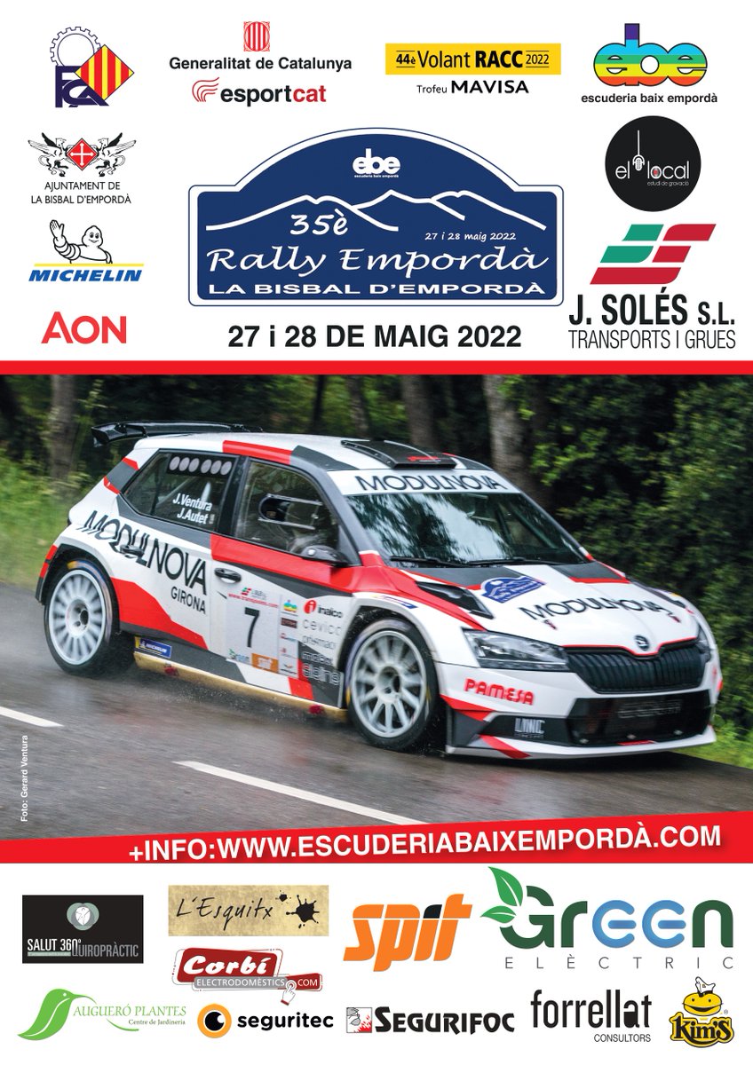 FCAutomobilisme's tweet photo. 🏷️ RAL.LIS
🏁 35è Rally Empordà
ℹ️ Informació
🌐 https://t.co/5qQ4uD17dy
#fcautomobilisme #motorsport #rally #campionat #catalunya #asfalt #promoció #junior #rallysprint #Regularitat #sport #volantracc #challenge #saxo8v #capdesetman #quefaig https://t.co/hPXZvwnWkR