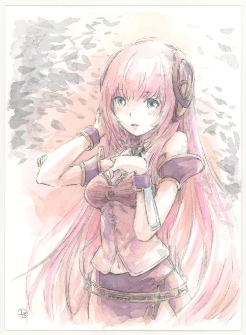 V4Xなルカさん描きました!
口元が良い感じに描けた気がします( ˘ω˘) 