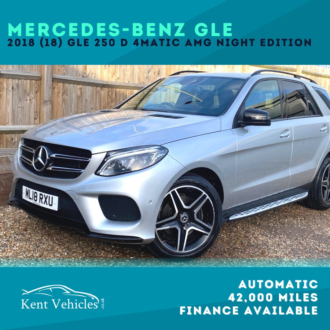 KentVehicles's tweet image. This 2018 Mercedes-Benz GLE looks stunning, finished in metallic silver with the added Night Pack!

✔️ 20in AMG 5-Twin-Spoke Alloy Wheels i
✔️ Parking Pilot and Reversing Camera
✔️ Smartphone Integration
✔️ Powered Tailgate

See more: kentvehicles.co.uk/used/cars/merc…