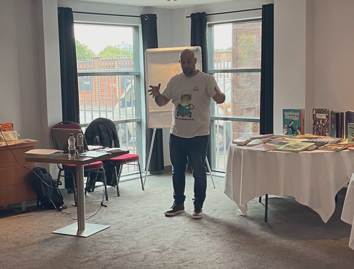 Jograyeducation's tweet photo. So pleased to be joined by @KarlDuke8 and @Petersbooks today for the Book Led Curriculum course @OEedDevelopment #bookledcurriculum #booklovers #BookTwitter #edutwitter https://t.co/szNdxPhzRr
