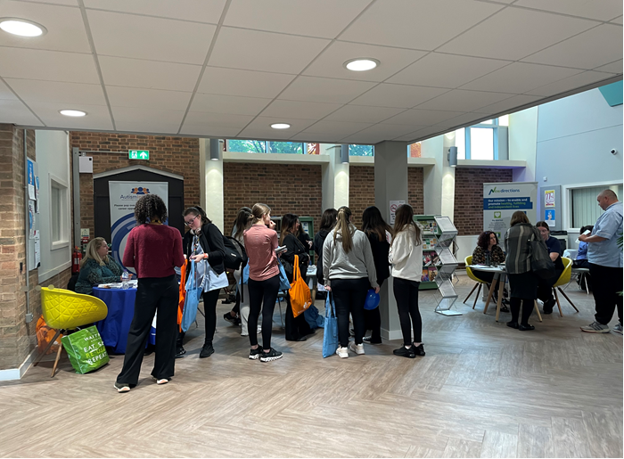 LearnWorkSefton's tweet photo. We are at @hughbaird today for the Health and Social Care jobs fair. Visit our website for more info about us https://t.co/DaO4uKklh5 #SeftonatWork #LearnWorkSefton https://t.co/xNAf3sL6JD