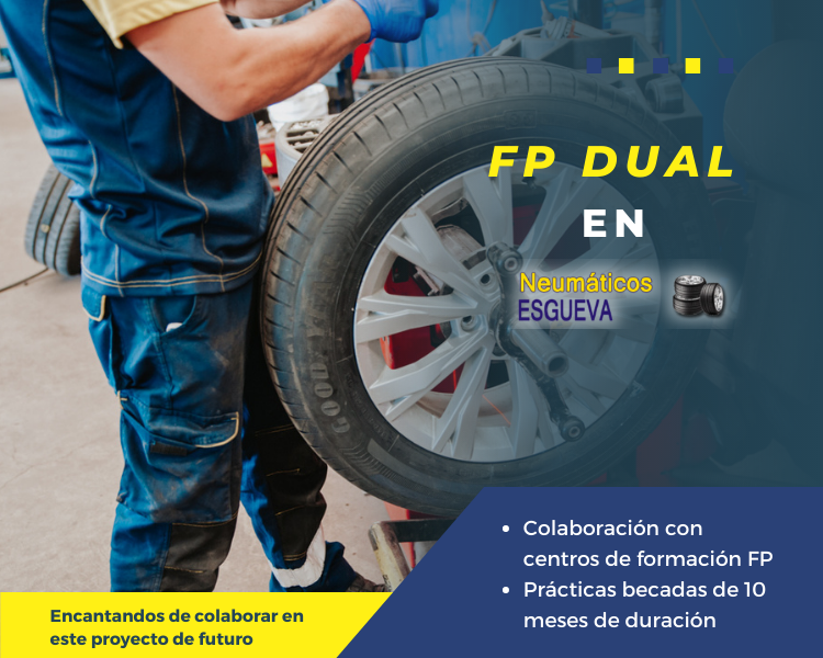 NEsgueva's tweet photo. 𝗙𝗣 𝗗𝗨𝗔𝗟 🛞

En Neumáticos Esgueva estamos encantados de colaborar con centros de Formación FP y de tener en  nuestro equipo un estudiante becado durante 10 meses haciendo las prácticas en nuestro taller

¡Esperamos seguir con esta maravillosa colaboración! https://t.co/aMMzfP4MnY