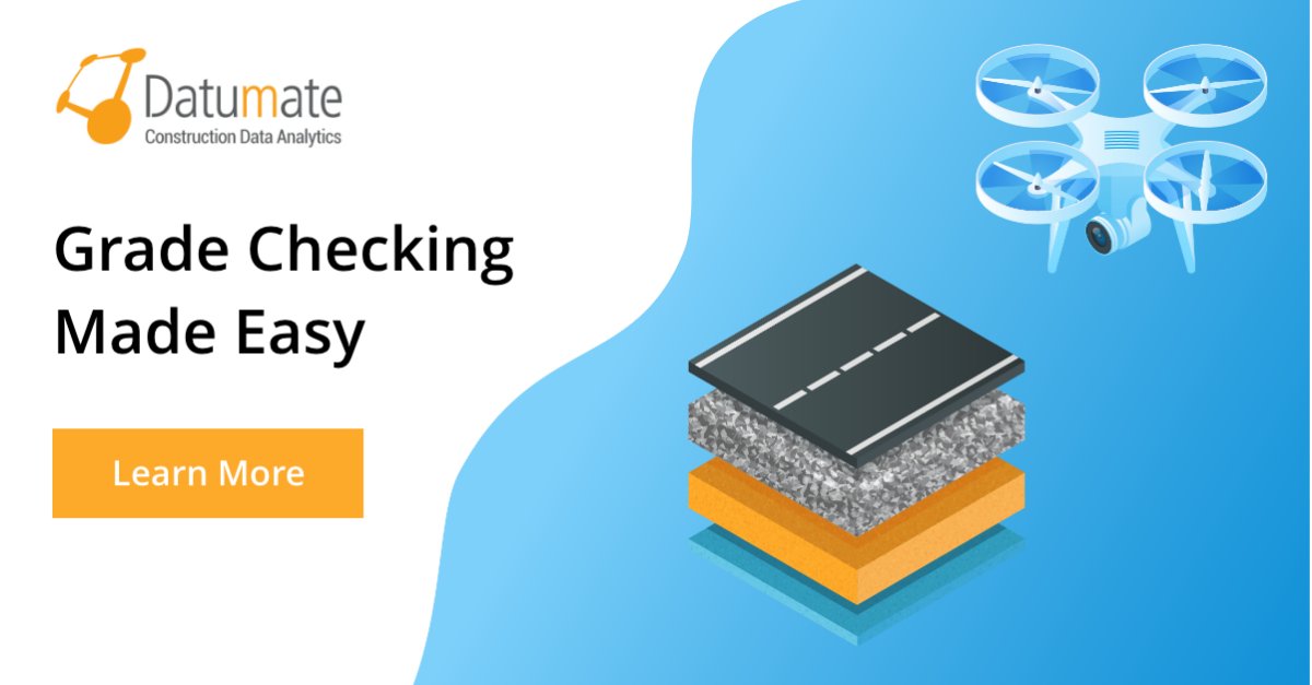 datumate's tweet image. Check out our latest blog and video all about automated grade checking and see how you can build high quality roads faster!

eu1.hubs.ly/y0_PPt0 

#ConTech #Datumate #digitalconstruction