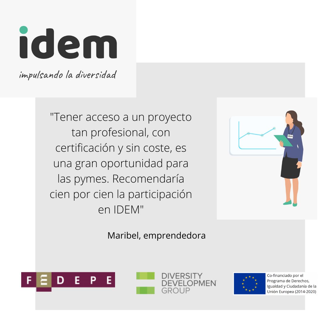 MujeresFedepe's tweet photo. 📢 ¡Aún quedan plazas vacantes!
💻Inscríbete en los talleres de formación de #ProyectoIDEM
🚀Impulsamos la #diversidad e #igualdad en las #pymes
https://t.co/IGhhiaYxyE https://t.co/rop28zF2Xg
