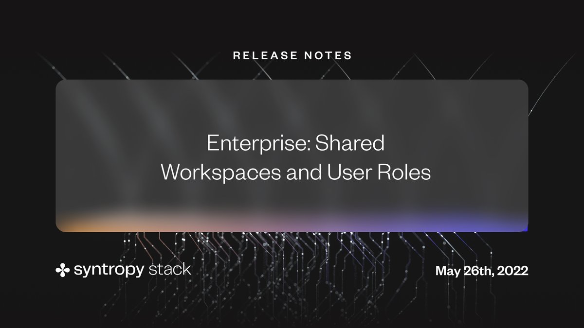 We're thrilled to present you with the latest and most advanced release of #SyntropyStack! Our team has been working diligently to achieve a remarkable milestone for enterprise customers. Learn more here: bit.ly/release-220525