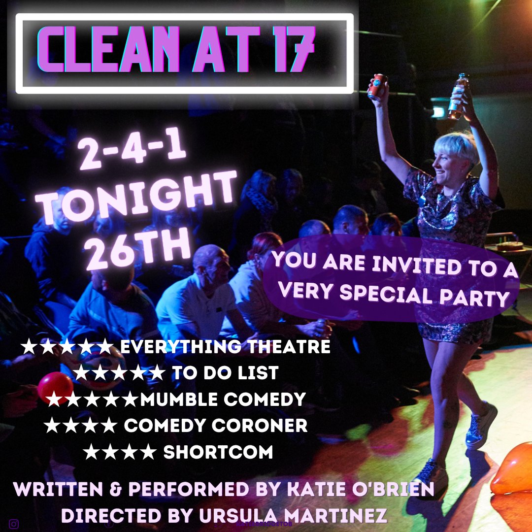 Everyone loves a TWO FOR ONE...here's one for tonight, 8pm <a href="/WagnerBrighton/">Wagner Hall Brighton</a> <a href="/brightonfringe/">Brighton Fringe</a> 
Support Artists x
#Curiouslyfringe  #soberbrighton #soberlife #soloshow #brightonlife #brightonvegan #toomuchtooyoung #wagnerhallbrighton #soberdrunk #cleantime #jungalist #brightoncheap