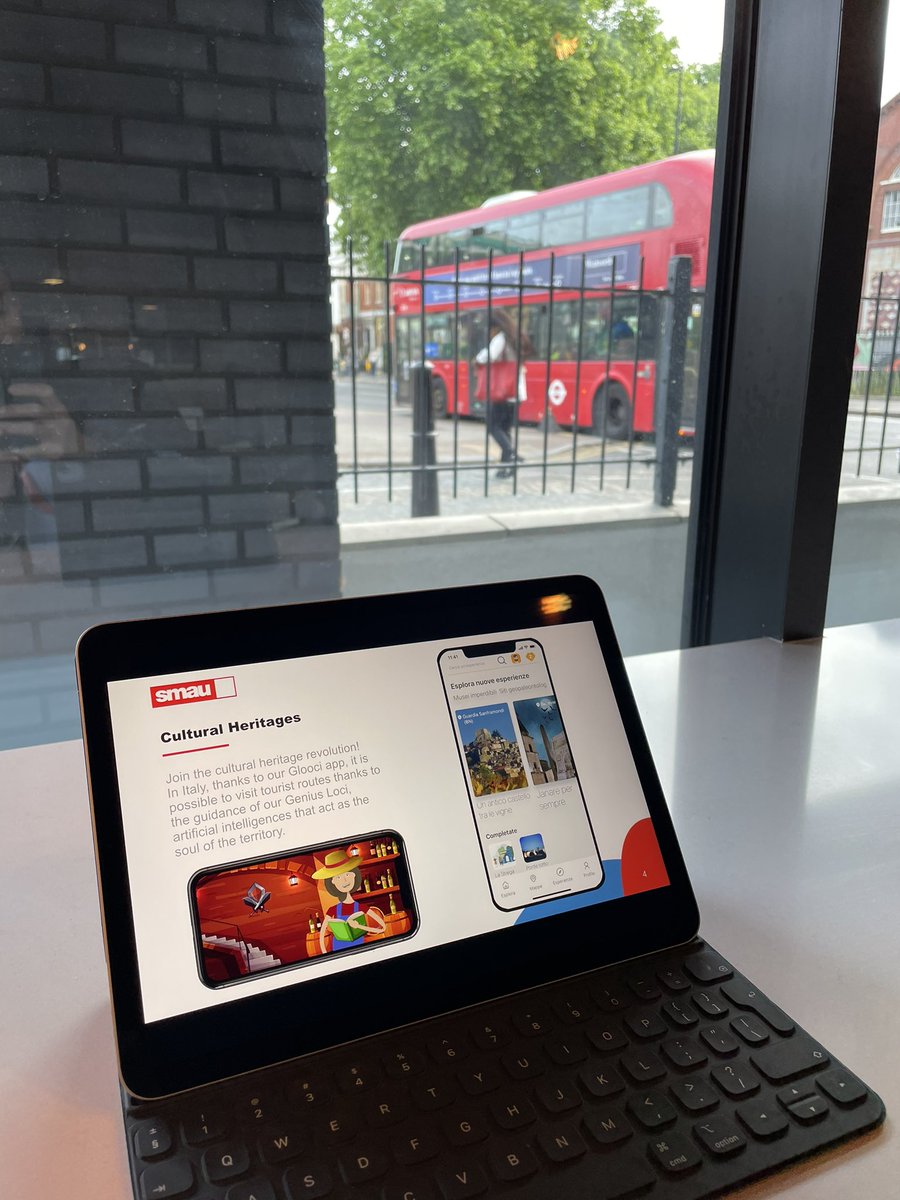 thtclouds's tweet photo. Day 2 in London! 💂

Oggi presenteremo l’app #Glooci al mercato inglese e alle corporate presenti al roadshow #Smau. 

Grazie alla @Reg_Campania per questa opportunità e a @Invitalia per averci supportato finora.

#london #business #openinnovation #startup #startupitalia #google https://t.co/aRUWyhsYQA
