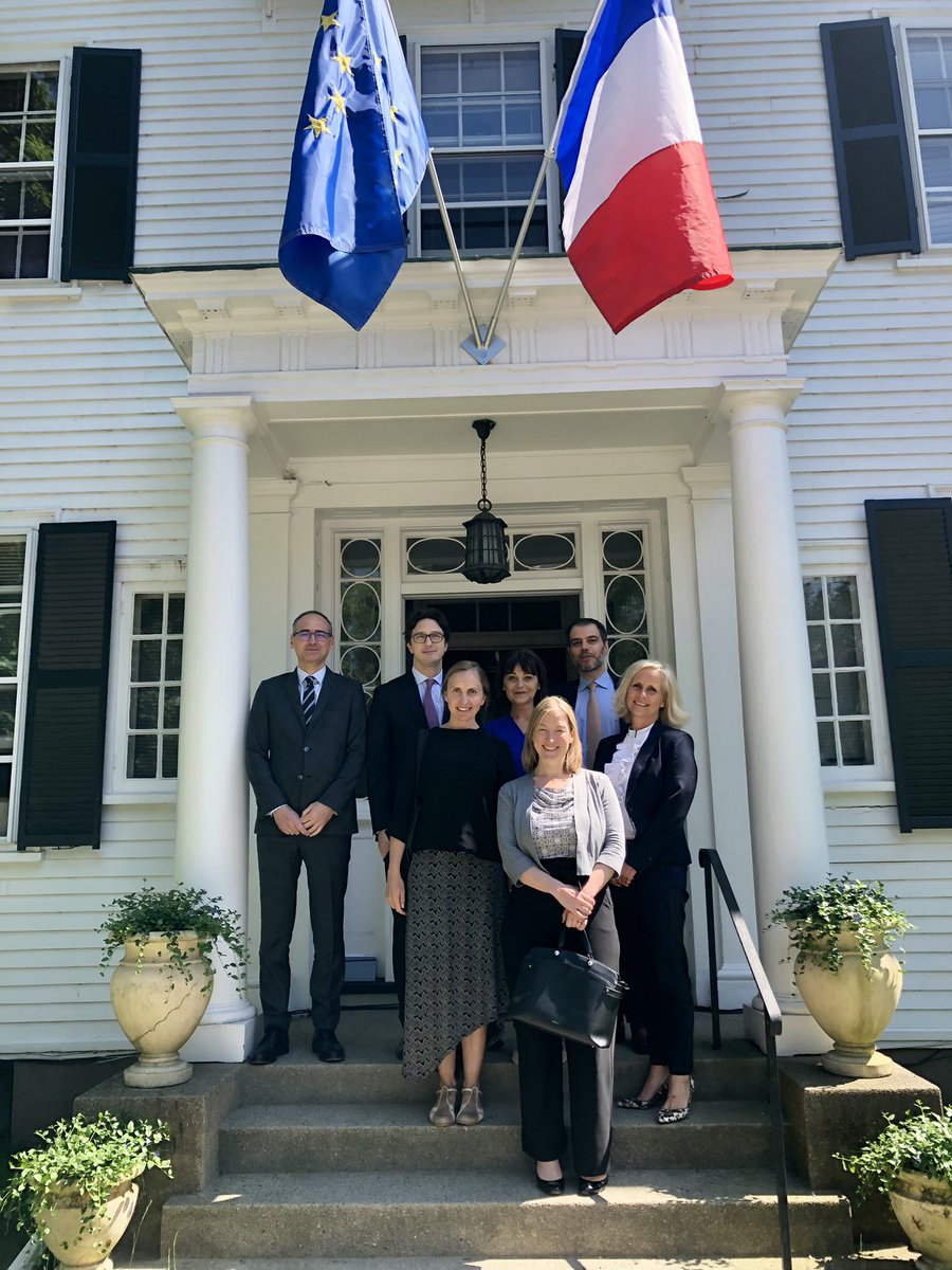 With my #EU colleagues in #Boston 🇩🇪🇩🇰🇪🇸🇬🇷🇮🇪🇮🇹🇵🇹🇫🇷

We reviewed the 🇪🇺 events we organized together this academic year &amp; the prospects for the coming months. A wonderful group
#PFUE2022