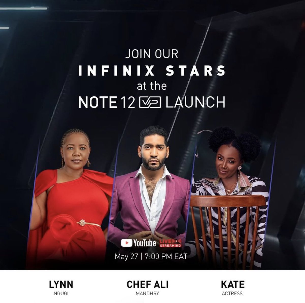 ChefAliMandhry's tweet photo. Note 12 VIP Launch #TheNextNote #TakeTheLead @InfinixKenya https://t.co/u8pP0QkxwK