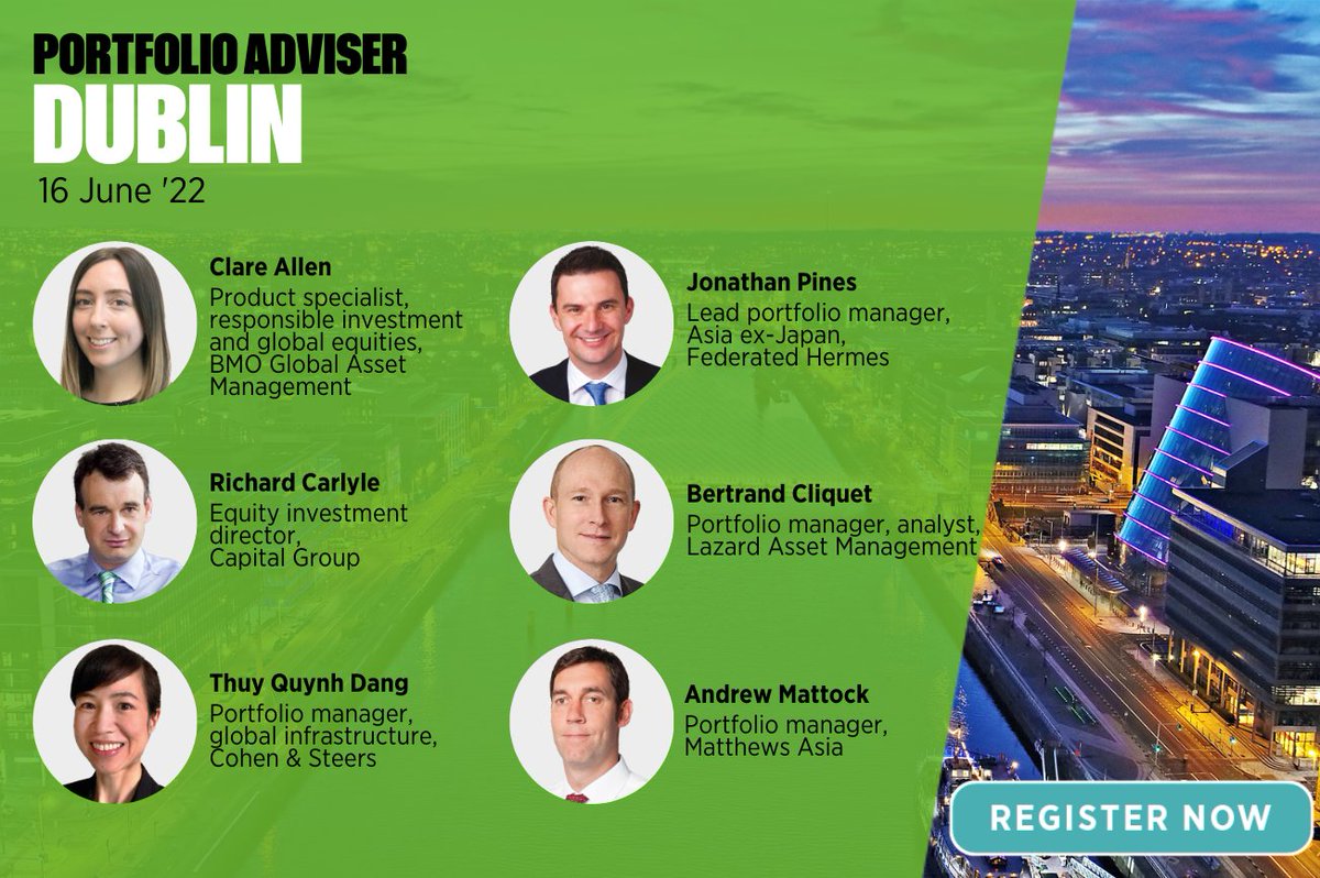 Portfolio Adviser (@portfadviser) on Twitter photo Join @BMOGAM_UK, <a href="/CapitalGroup/">Capital Group</a>, <a href="/cohenandsteers/">Cohen & Steers</a>, <a href="/FedHermesLtd/">Federated Hermes - Limited</a>, <a href="/LazardAssetUK/">Lazard Asset UK</a> & <a href="/MatthewsAsia/">Matthews Asia</a> this June for the Portfolio Adviser Dublin Conference.
đź“…16 June 2022 | 8:45am - 1:30pm
📌The Merrion Hotel, Dublin
Register today as space is limited!
bonhillevents.com/EN/pa-dublin-J… Join @BMOGAM_UK, <a href="/CapitalGroup/">Capital Group</a>, <a href="/cohenandsteers/">Cohen & Steers</a>, <a href="/FedHermesLtd/">Federated Hermes - Limited</a>, <a href="/LazardAssetUK/">Lazard Asset UK</a> & <a href="/MatthewsAsia/">Matthews Asia</a> this June for the Portfolio Adviser Dublin Conference.
đź“…16 June 2022 | 8:45am - 1:30pm
📌The Merrion Hotel, Dublin
Register today as space is limited!
bonhillevents.com/EN/pa-dublin-J…