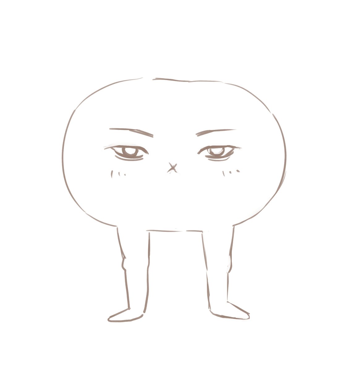 おしり星人の擬人化かきました 