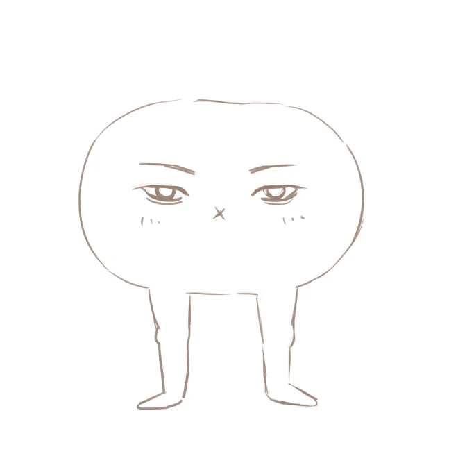 おしり星人の擬人化かきました 