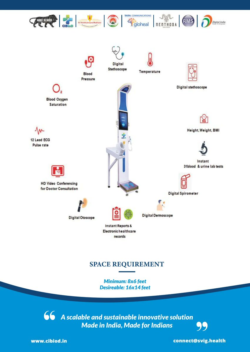 me_dvg's tweet photo. Revolutionizing the healthcare services across India with our innovative "AI-enabled Telehealth ATM with a built-in integrated diagnostic lab and hardware-cloud interface" This integrated approach will challenge the limits of traditional healthcare. Visit: https://t.co/SPcoHvz7UA https://t.co/Jpq6VjEZ94