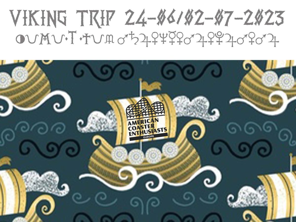 ACEeuroperegion's tweet photo. We'll be coming with more details soon, but this is one trip you'll want to mark in your calendar and not miss!
Viking Trip 2023!
#ACEeurope #RideWIthACE #Rollercoasters #connectedbycoasters https://t.co/tfHPTKF8WH