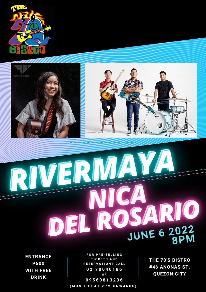 Tara sa June 6!!! Maraming salamat <a href="/rivermayaband/">Rivermaya</a> 💕💕💕