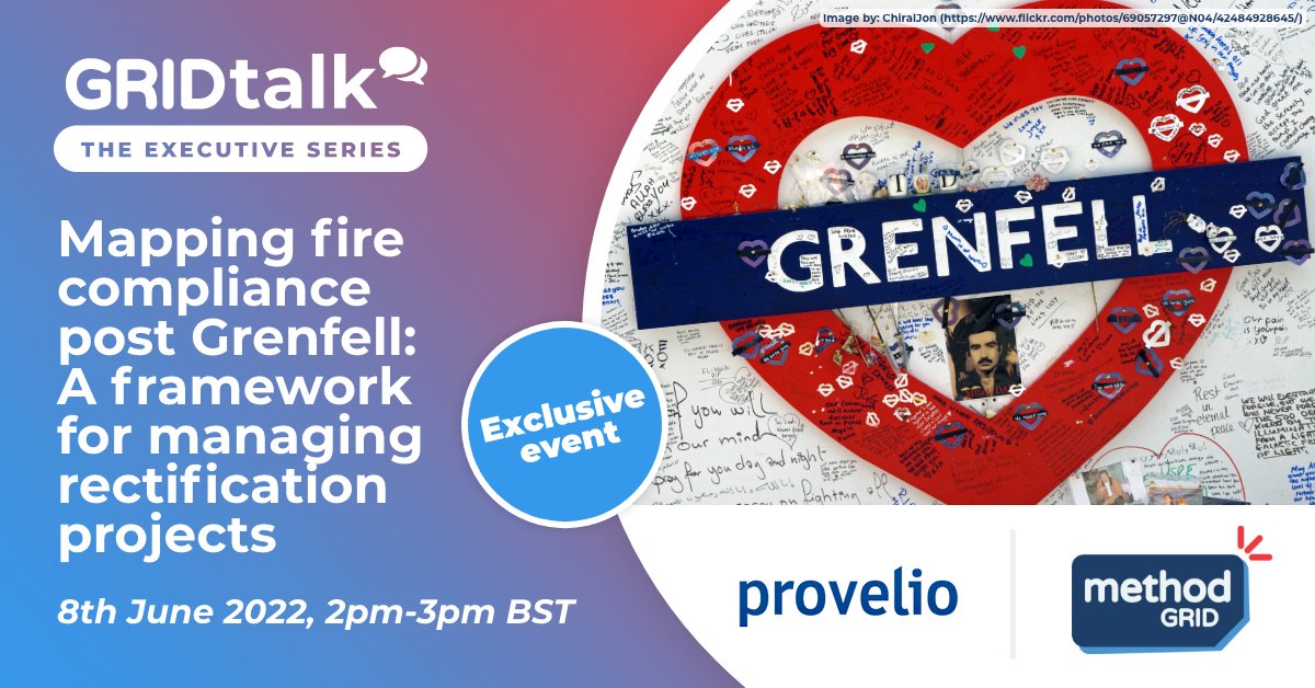 MethodGrid's tweet photo. The third episode in our GRIDtalk series is taking place on Wednesday 8th June, from 14:00 to 15:00. 

The session focuses on "Fire compliance post Grenfell: A Framework for managing rectification projects"

Go to https://t.co/qiK0GwRSJJ to register. https://t.co/4hPpZk0hK3