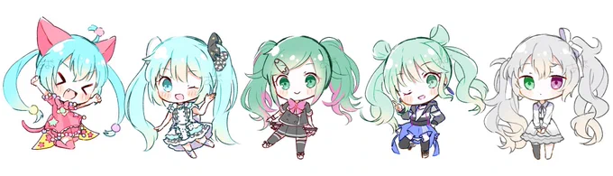 #軽い気持ちで描いたら思った以上に反響があった絵
多分これ
ちっちゃいバチャシン ※タップ推奨 